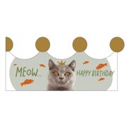 Wenskaart Kroon Meow! Happy Birthday - Mail-Box KQ5120A